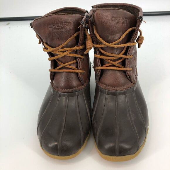 SPERRY Saltwater Duck Boots Dark Brown - Picture 5 of 10